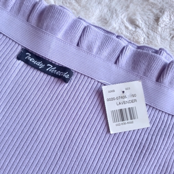 TRENDY THREADS Strapless Lavender Purple Tube Top - Picture 4 of 8